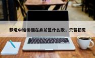 梦境中谁徘徊在身前是什么歌，只若初见