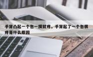 手背凸起一个包一摸就疼，手背起了一个包很疼是什么原因
